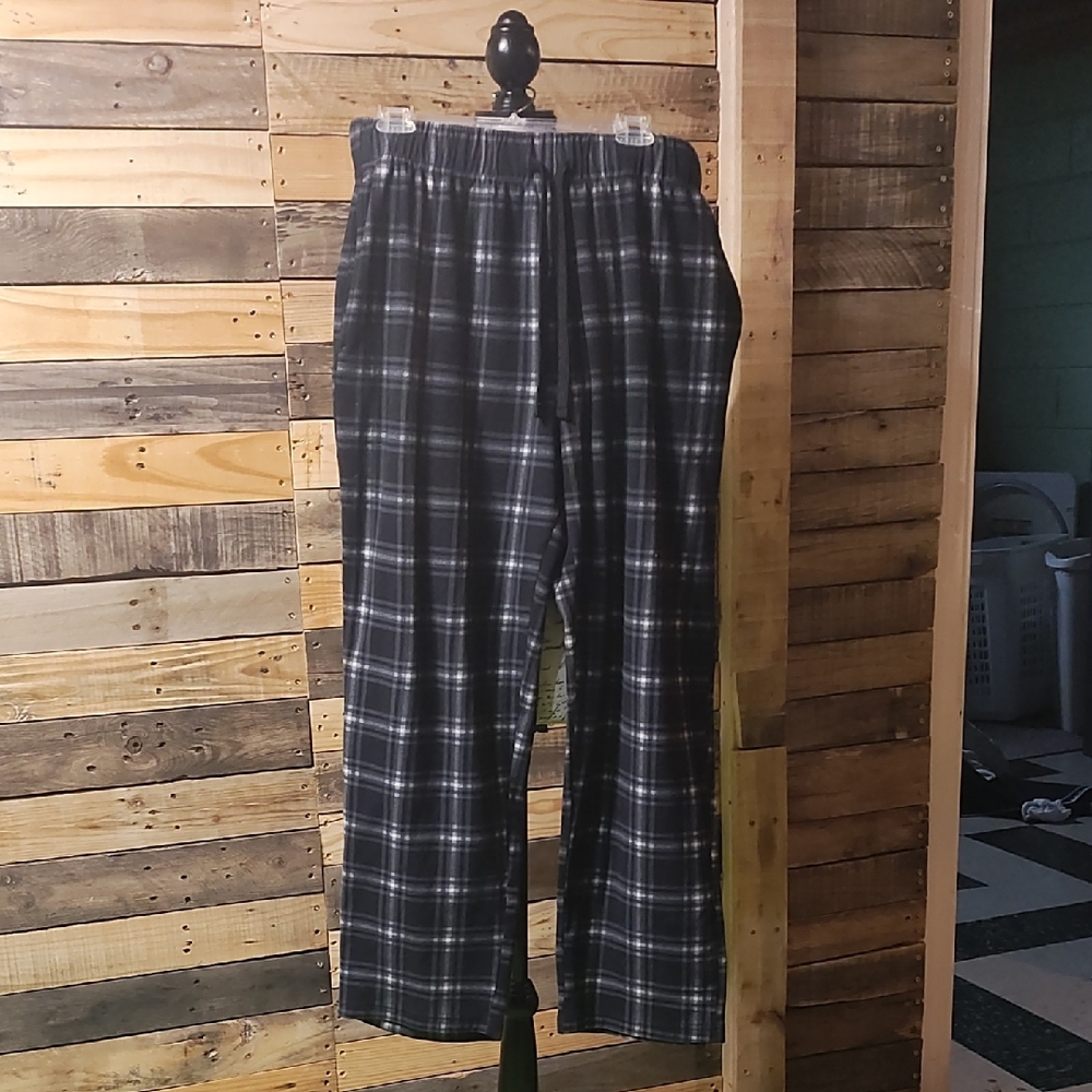 Falls Creek Black and White Sweatpants with Elastic Waistband